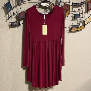 Burgundy dress